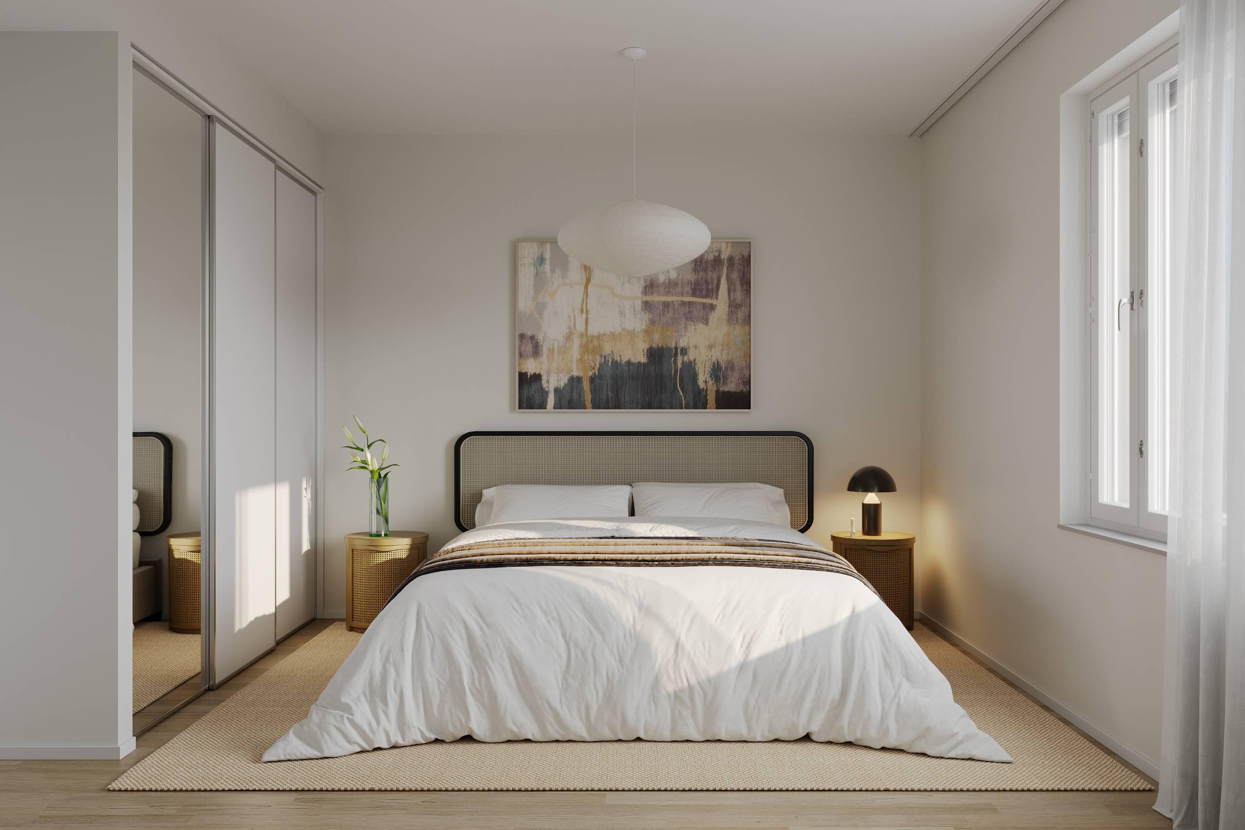 Visualisointikuva Vellamonneidon asunnosta