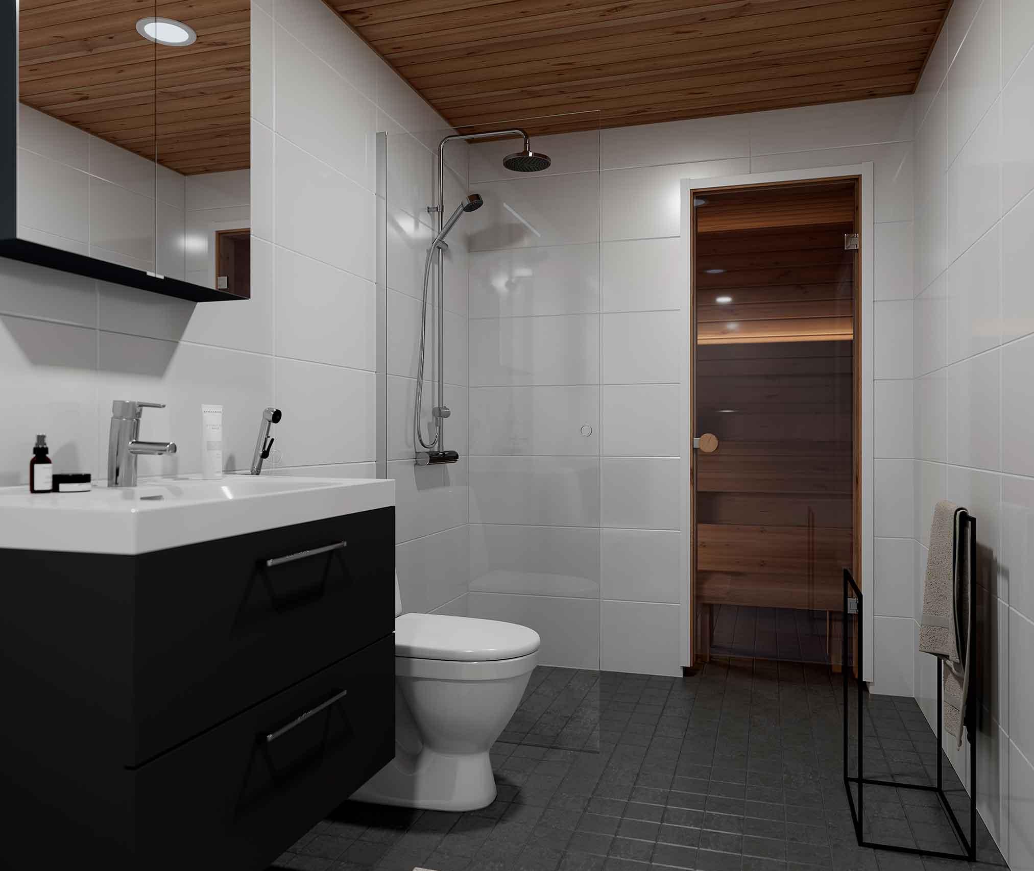 Paviljonki kylpyhuone klassinen