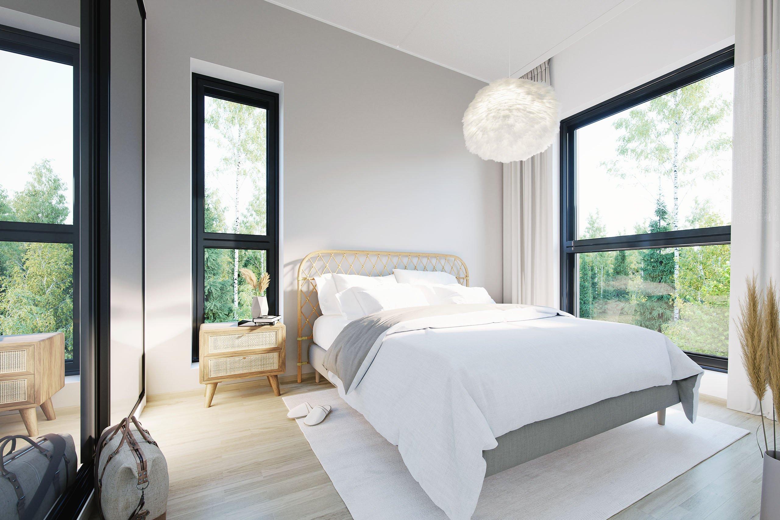 Havainnekuva Tesomajärven Villojen asunnosta