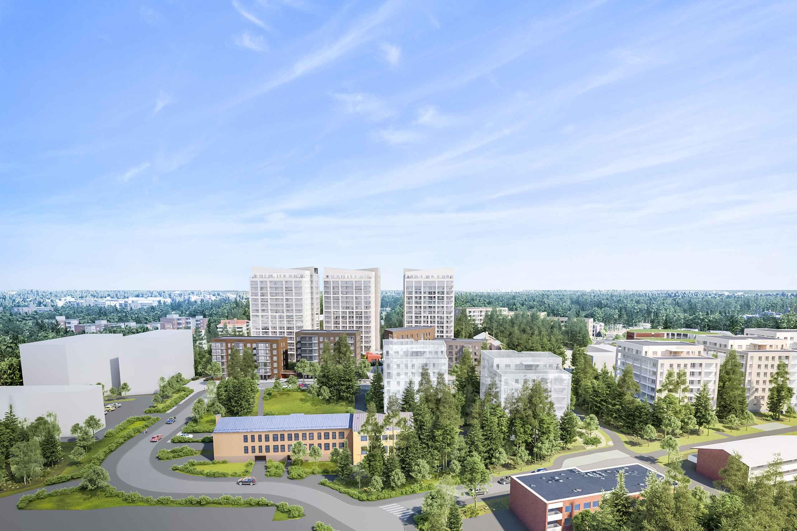 Puustellinkallio etelästä katsottuna