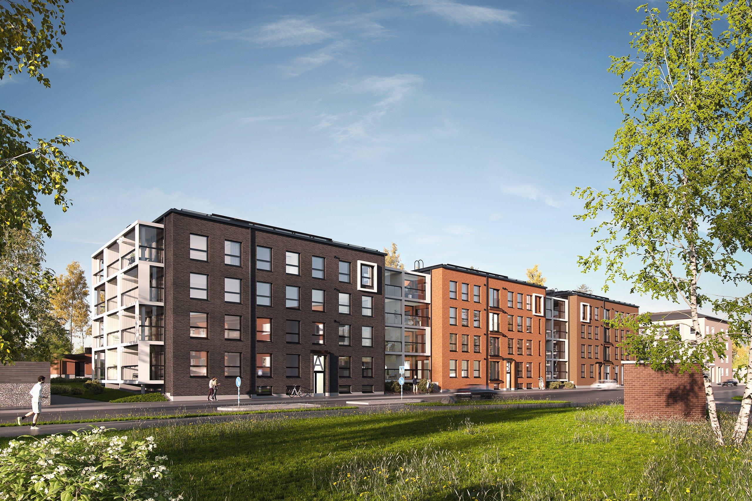 Asunto Oy Tampereen Matros vasemmalla