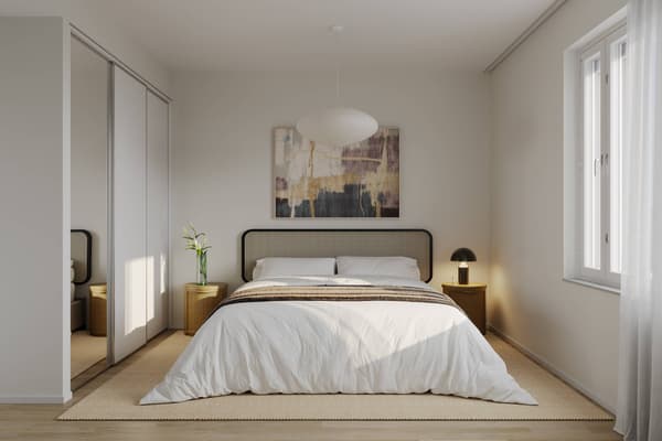 Visualisointikuva Vellamonneidon asunnosta