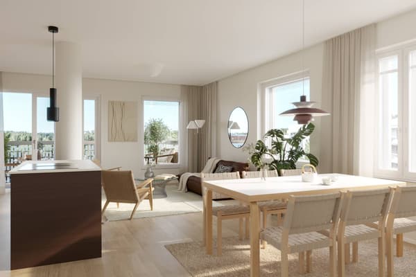 Visualisointikuva Vellamonneidon asunnosta