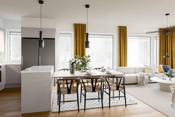 Havainnekuva Halkopiipunkallion asunnosta