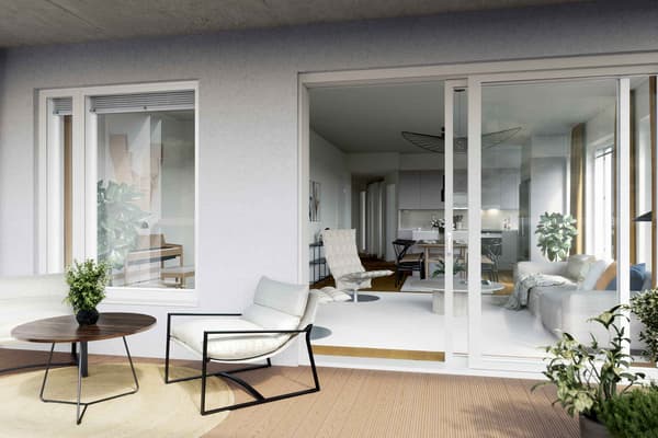 Havainnekuva Halkopiipunkallion asunnosta