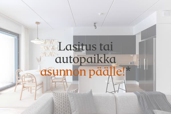 Lasitus tai autopaikka asunnon päälle