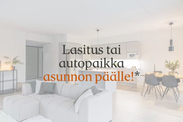 Lasitus tai autopaikka asunnon päälle