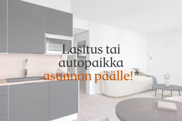 Lasitus tai autopaikka asunnon päälle