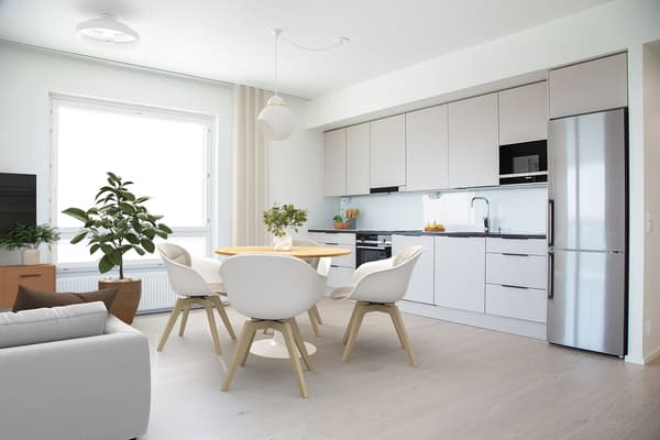 Digisisustettu kuva asunnosta